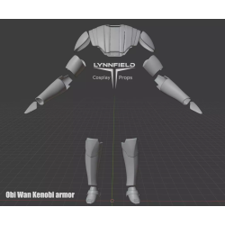 Obi Wan Kenobi Armor 3D model Clone Era