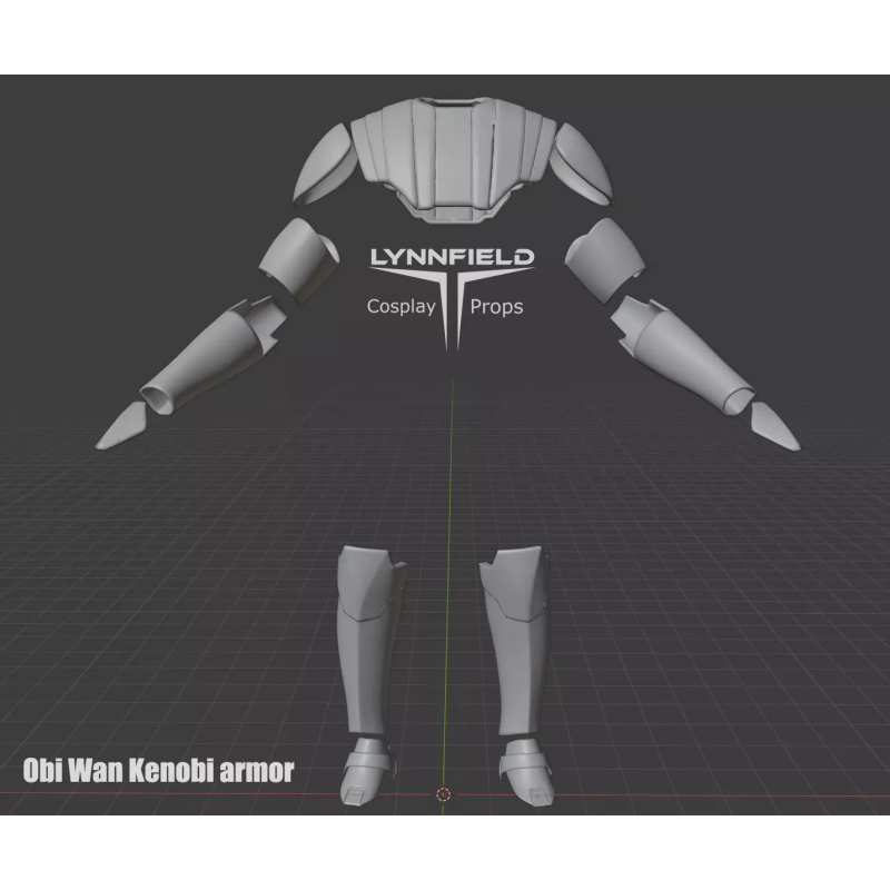Obi Wan Kenobi Armor 3D model Clone Era