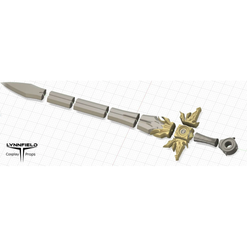 Tyrael 's El'druin sword from Diablo 3D model
